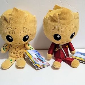 2017 Gaudians of the Galaxy Marvel 8" Plush Lot of 2